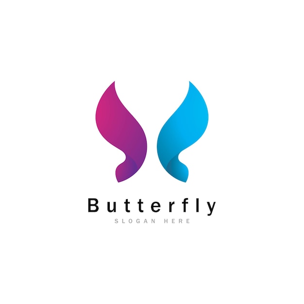 Butterfly Logo Template Vector icon design