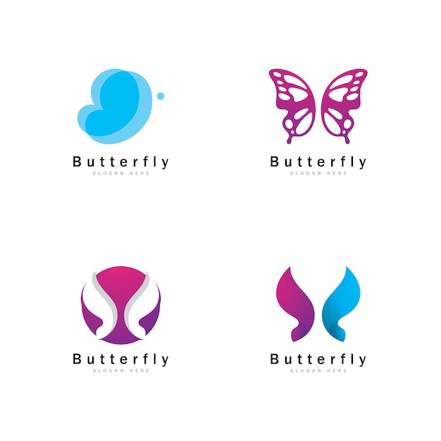 Butterfly Logo Template Vector icon design