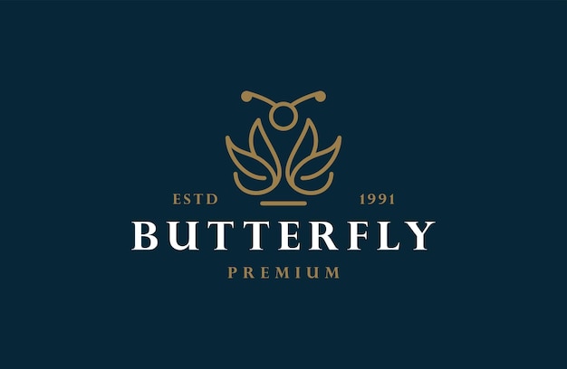 Butterfly logo template vector illustration design