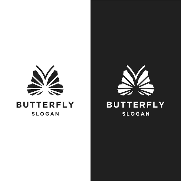 Butterfly logo vector icon design template