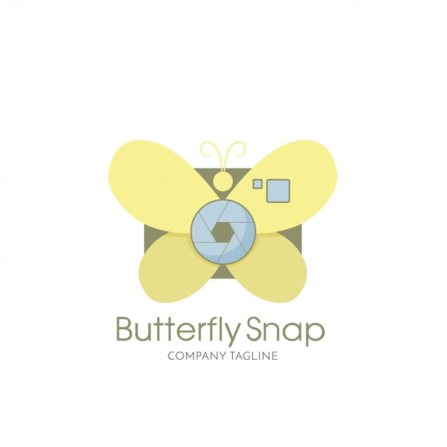 Butterfly logo vector.