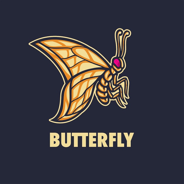 Butterfly Mascot Logo