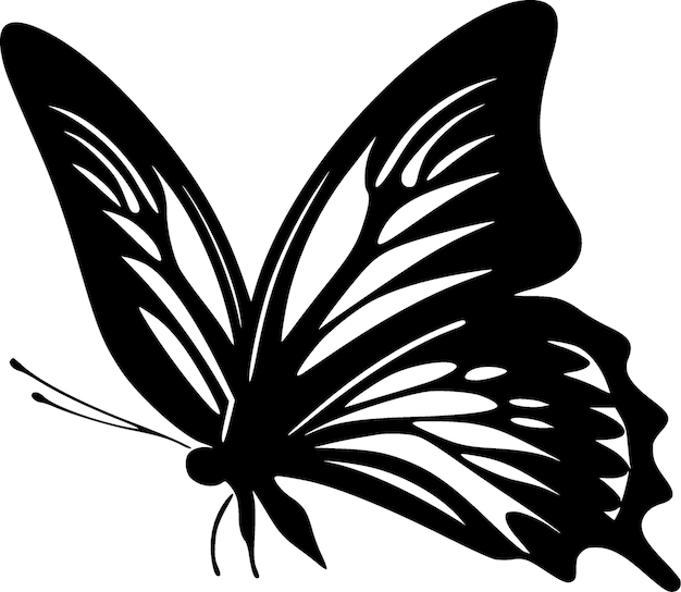 Butterfly Minimalist and Simple Silhouette Vector illustration