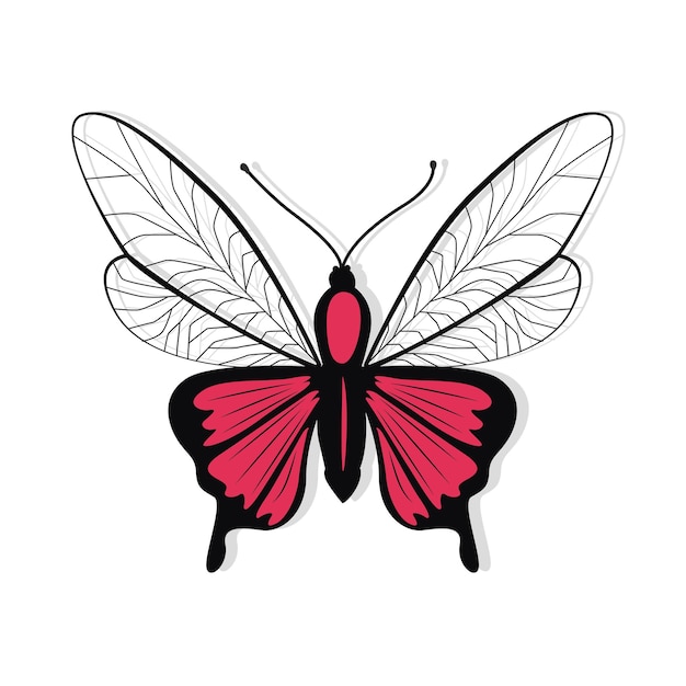 Butterfly Tattoo Design Vector