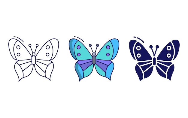 Butterfly vector icon