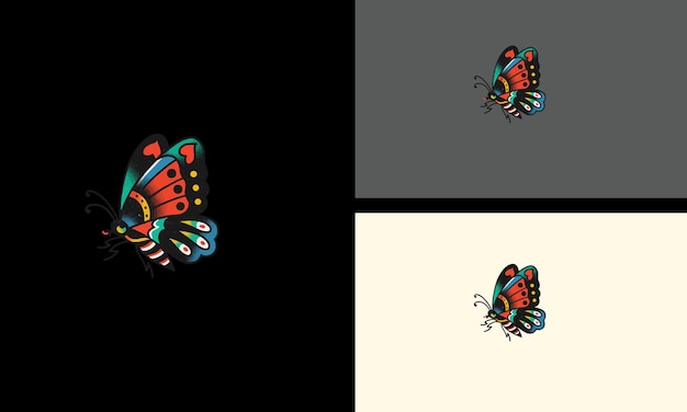 Butterfly vector illustration mascot design