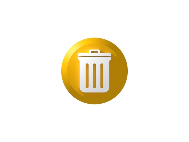 Button 3D Icon Bin