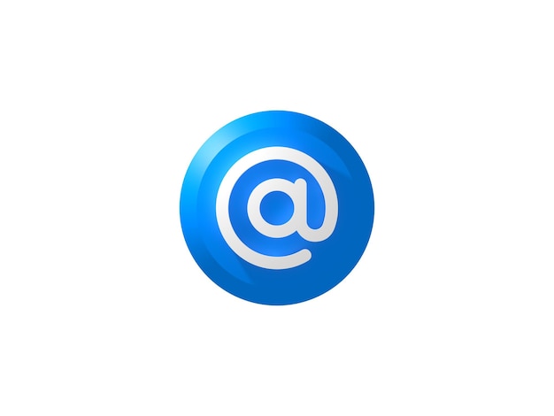 Button 3D Icon Email