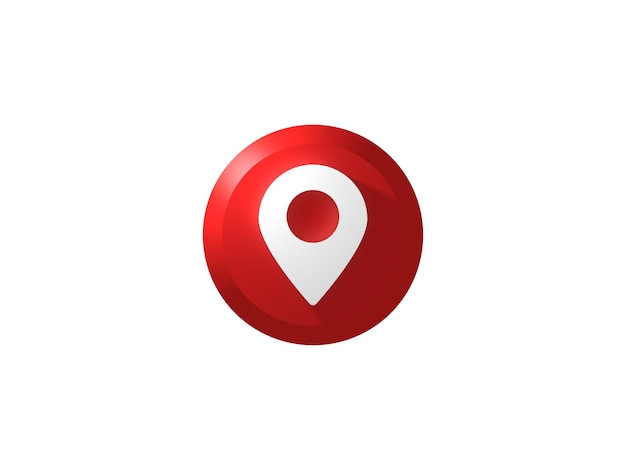 Button 3D Icon Location