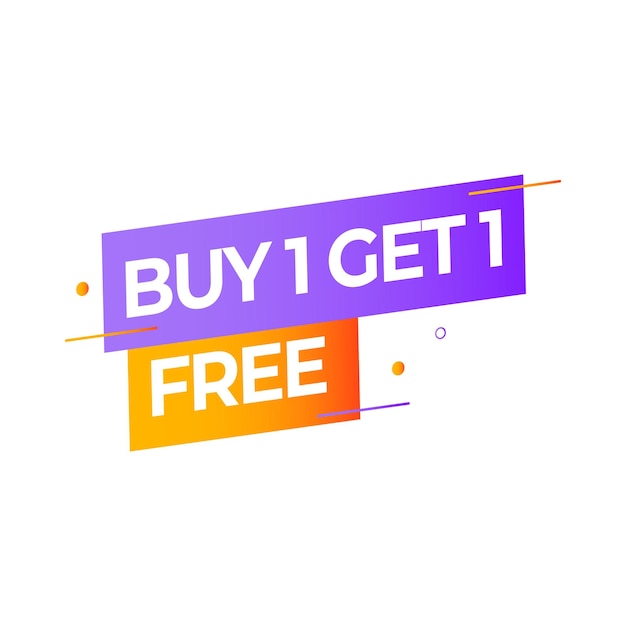 Buy 1 get 1 free banner template