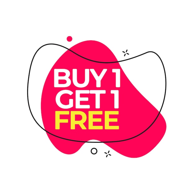 Buy 1 get 1 free banner template