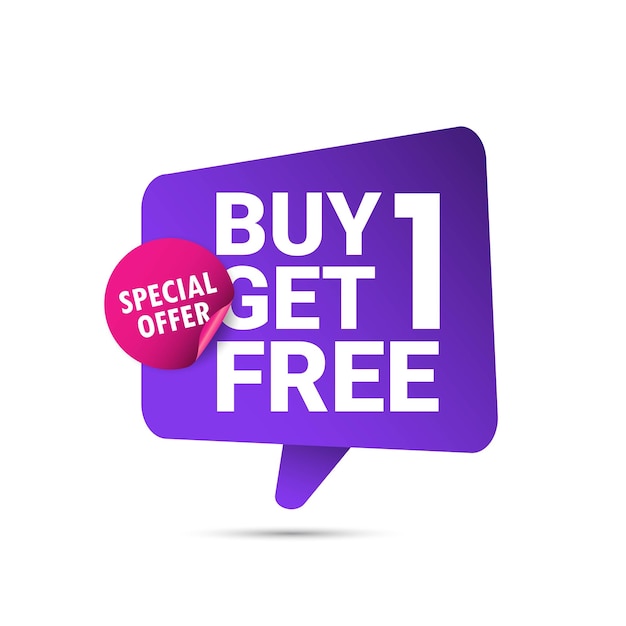 Buy 1 get 1 free design template