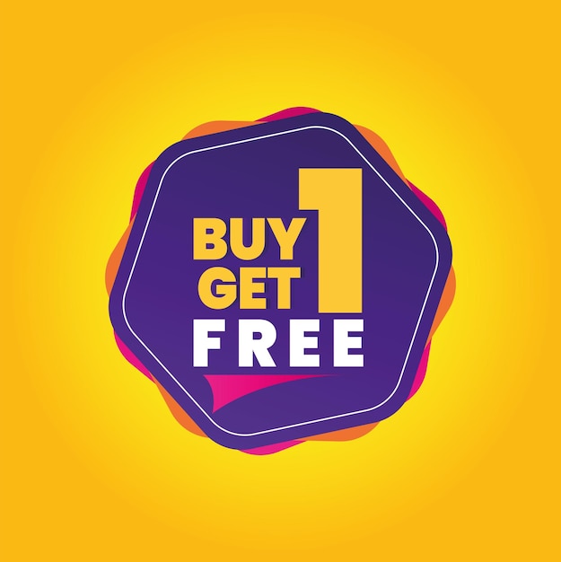 Buy 1 get 1 free sale Banner