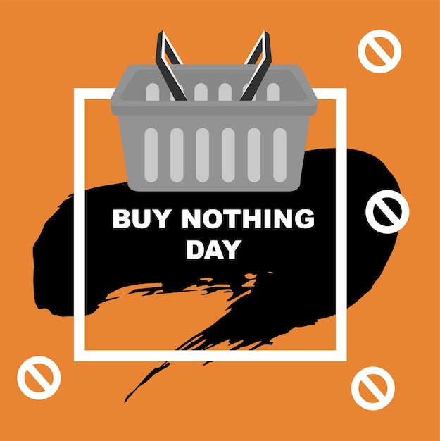 Buy Nothing Day banner Set of flat backgrounds for social media stories banners invitation card