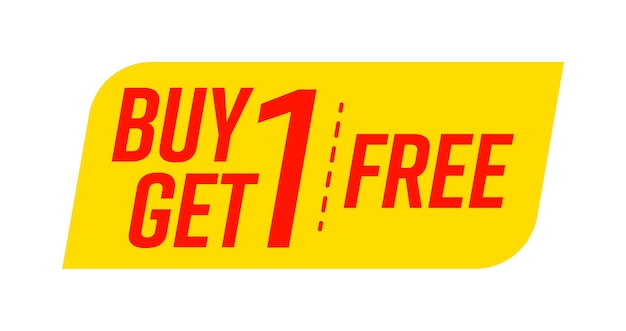 Buy one get one free bargain marketing bogo template tag