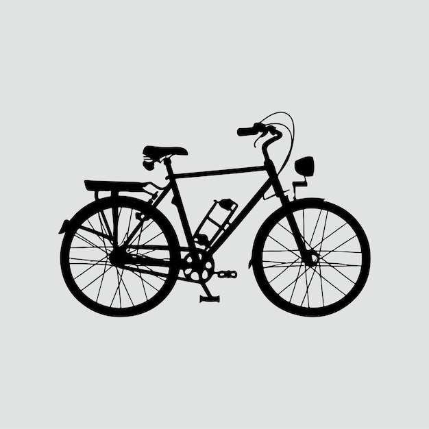 Bycycle silhouette vector illustration