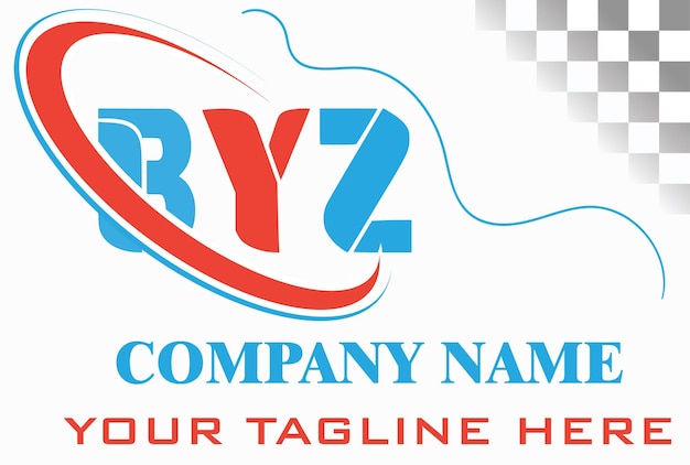 BYZ Letter Logo Design