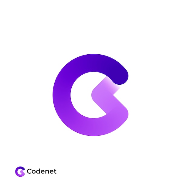 C Letter with arrow logo design