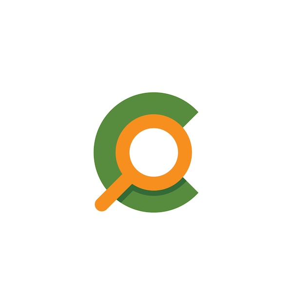 C Letter with Search Loop Logo