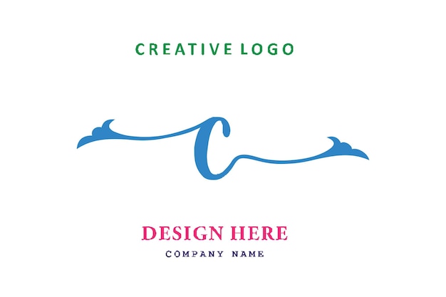 C lettering logo is simple easy to understand and authoritative