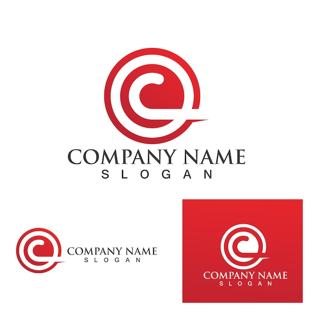 C Logo Template Design VectorxA