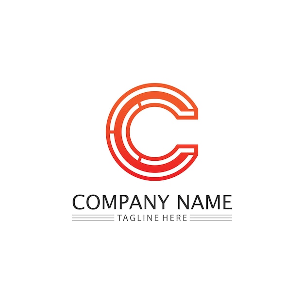 C logo for Vitamin and font C letter Identity and design business