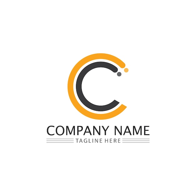 C logo for Vitamin and font C letter Identity and design business