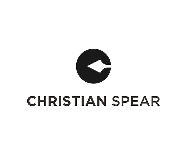 c spear logo or spear vector