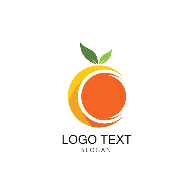 C Vitamin &amp; Orange Logo. Symbol &amp; Icon Vector Template