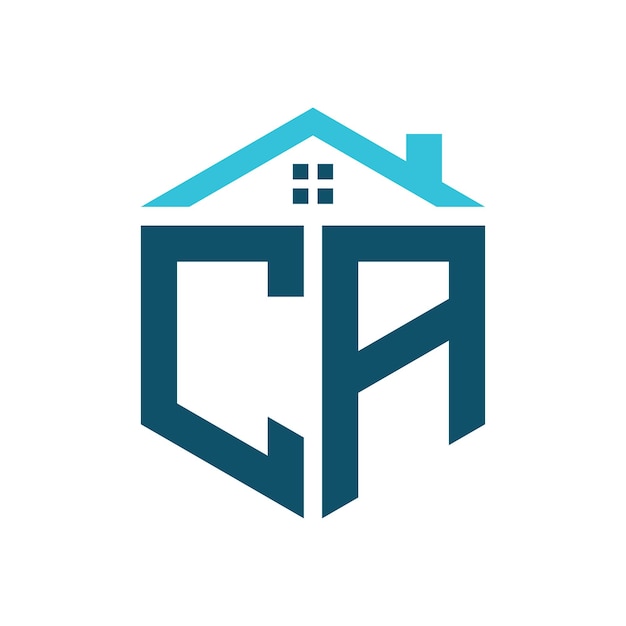 CA House Logo Design Template Letter CA Logo for Real Estate Construction or any House Related Business