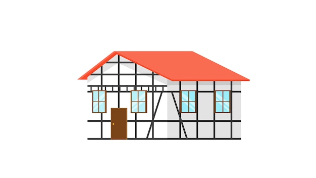 Cabin insolated vector illustration