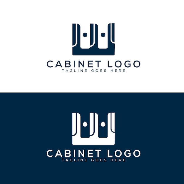 Cabinets Letter Modern W Logo Design template