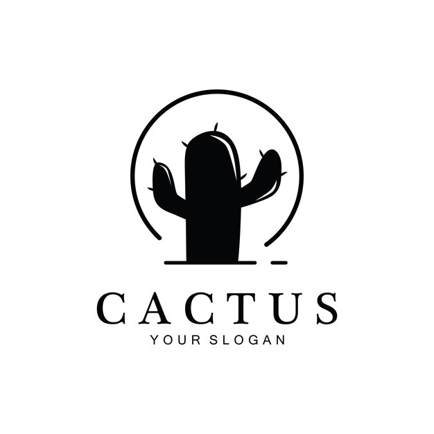 Vector cactus creative logo template vector illustration icon