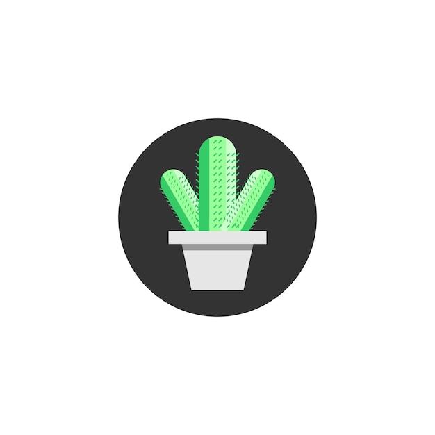 Cactus, desert plant flat icon, vector sign, Saguaro cactus colorful pictogram isolated on white. Sy