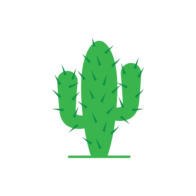 Cactus icon design template vector isolated illustration