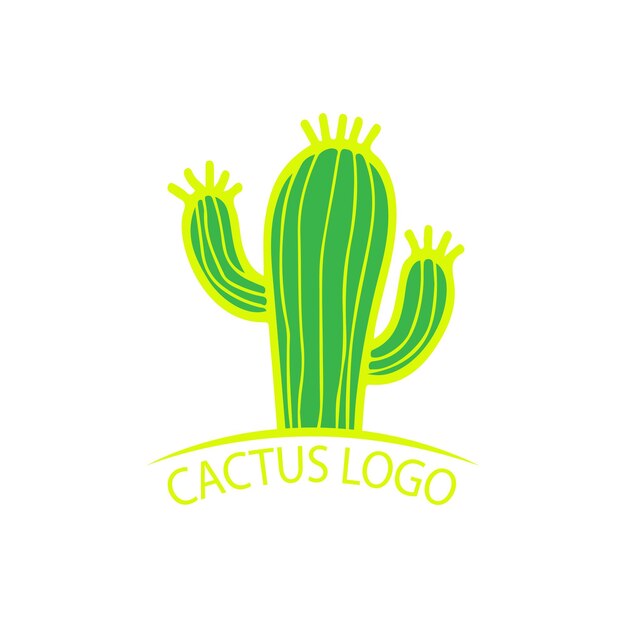 Vector cactus logo template