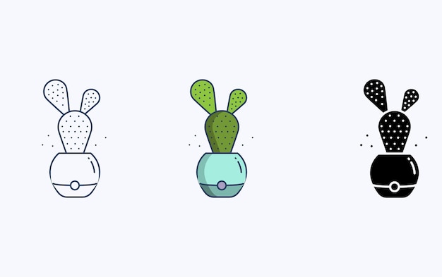 Cactus Plant illustration icon