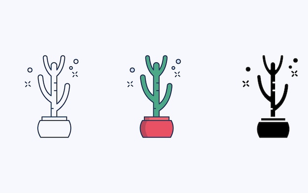 Cactus Plant illustration icon