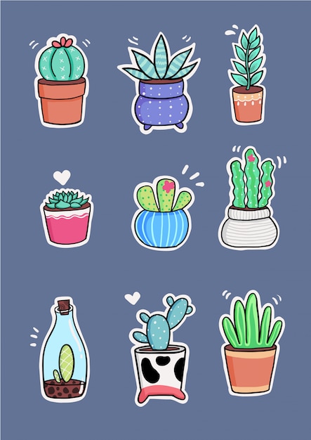 cactus stickers