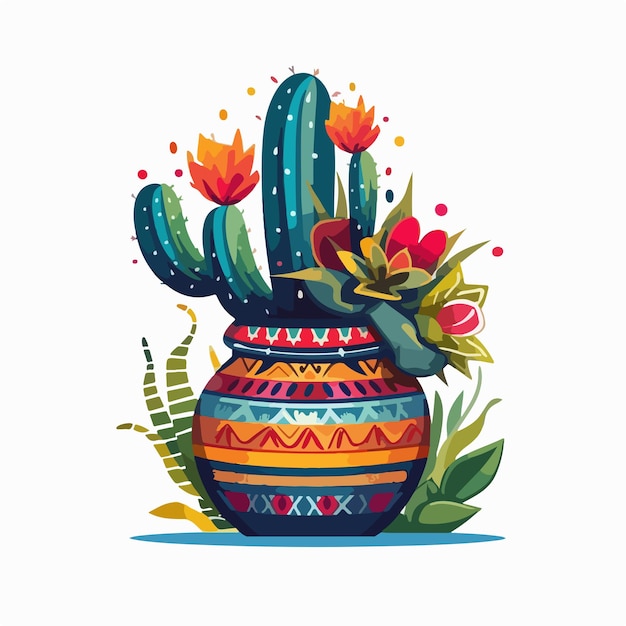 Cactus vector art Illustration Cinco De Mayo Mexico