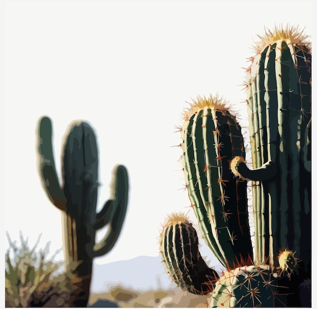 a cactus with the word cactus on it