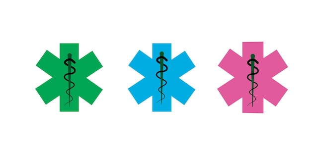 Vector caduceus healthcare medical snake staff symbol icon