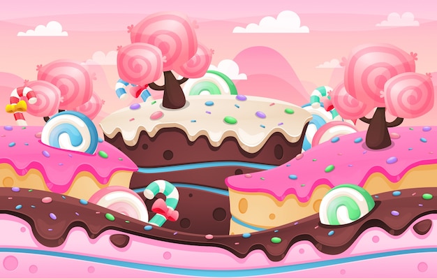 Cake Land Background