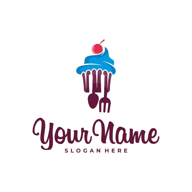 Cake logo design vector Icon Symbol Template Illustration