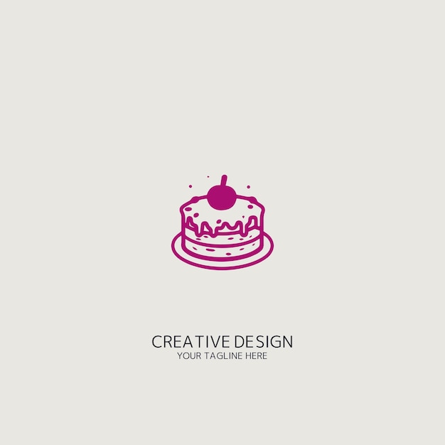 cake logo vector