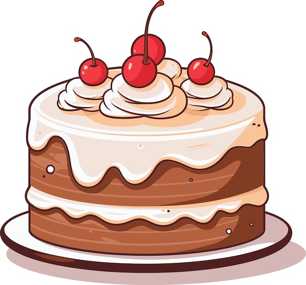 Cake Vector Artistry Extravaganza Illustrated Cake Delights in Vectors