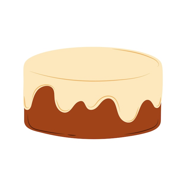 Cake vector flat Illustration Cartoon bakery food