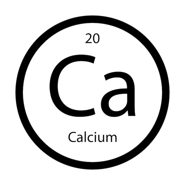 Calcium icon vector