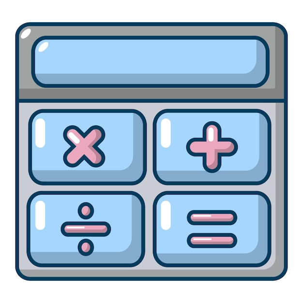 Calculator icon Cartoon illustration of calculator vector icon for web