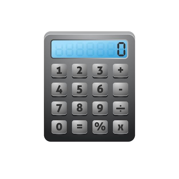 Calculator icon color vector illustration